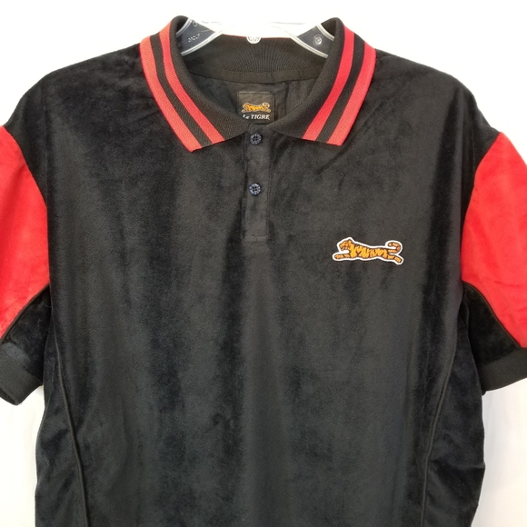 Le Tigre Polo Shirt Large Tigre Logo Black XL - Picture 6 of 16